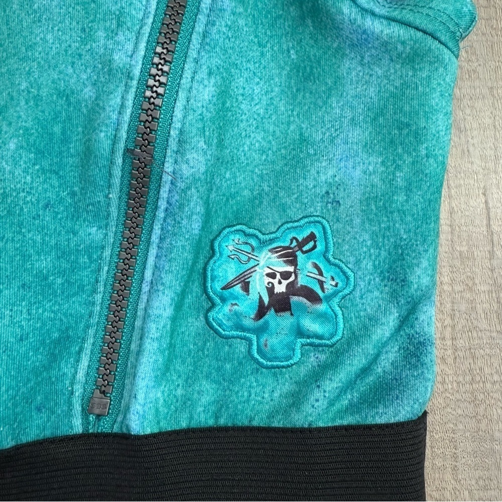 Disney Descendants 3 Uma Teal Black Halloween Costume Mesh Kids Girl’s Dress - Picture 4 of 8